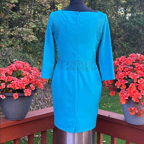 ANTONIO MELANI Vibrant Teal Dress-NWOT - Picture 3 of 11